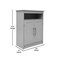 Merrick Lane Vigo Bathroom Storage Cabinet with Adjustable Cabinet Shelf, Upper Open Shelf, and Magnetic Closure Doors